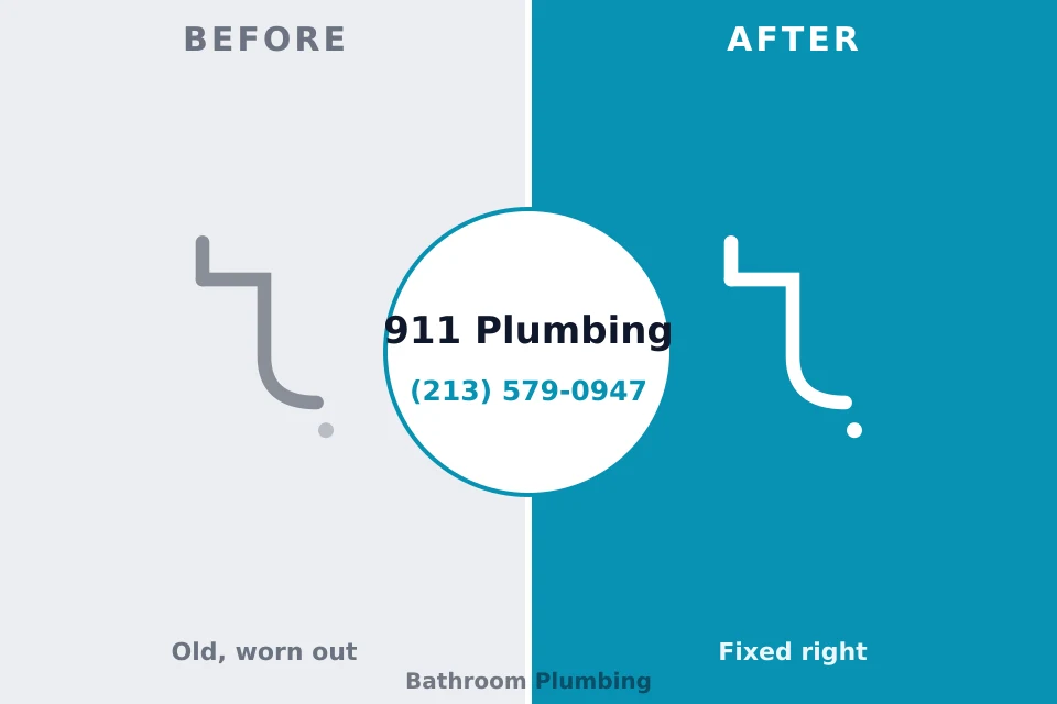 Before and after: plumbing repair Berryville, TX